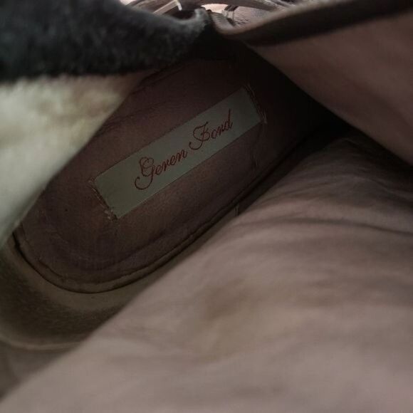 Geren Ford Edie Leather Buckle Strap Side Zipper Platform Stiletto Booties Ankle - Picture 12 of 13